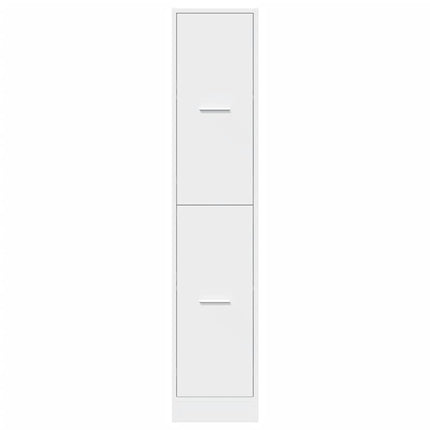 apotekerskab hvid 30x41x144,5 cm konstrueret træ