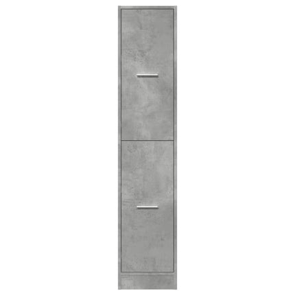 apotekerskab 30x41x144,5 cm konstrueret træ betongrå