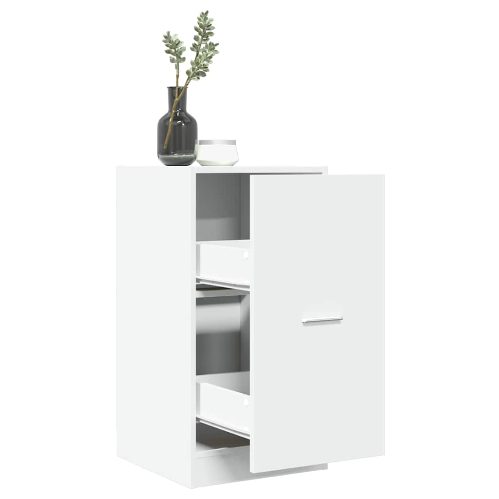 apotekerskab 40x41x77,5 cm konstrueret træ hvid billede