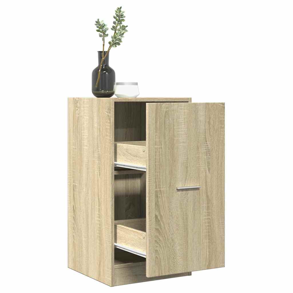 apotekerskab 40x41x77,5 cm konstrueret træ sonoma-eg billede