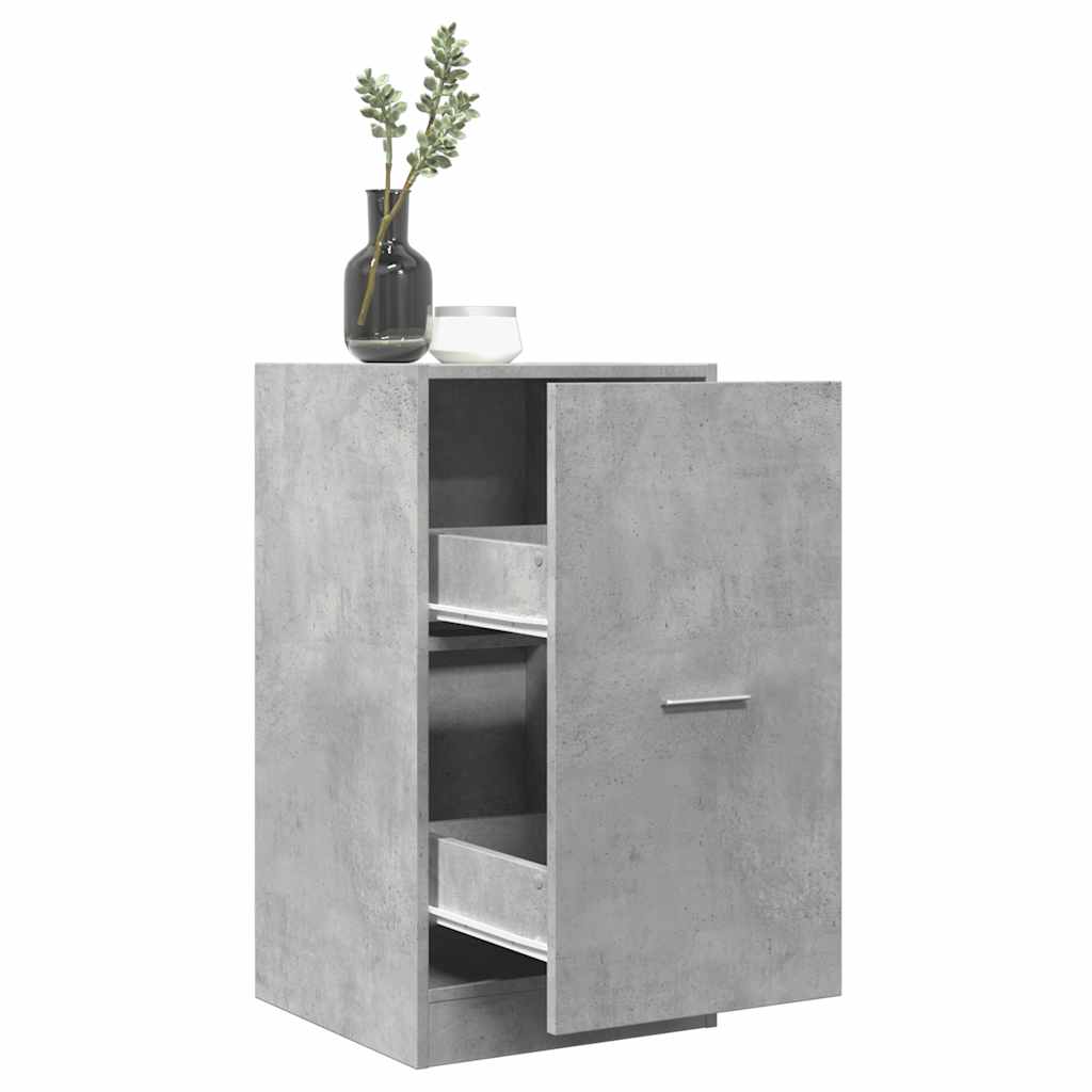 apotekerskab 40x41x77,5 cm konstrueret træ betongrå billede