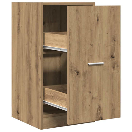 apotekerskab 40x41x77,5 cm konstrueret træ egetræsfarve