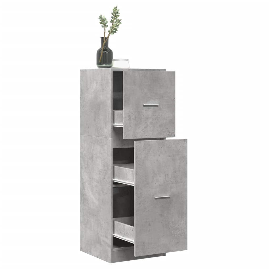 apotekerskab 40x41x118 cm konstrueret tr betongr