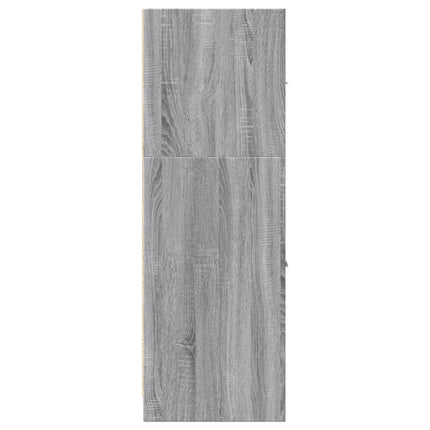 udtræksskab 40x41x118 cm konstrueret træ grå sonoma-eg