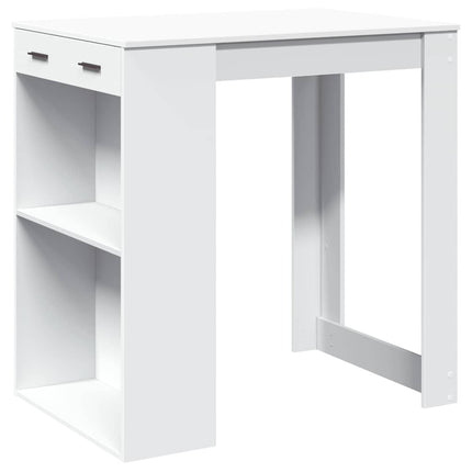 barbord 102x70x103,5 cm konstrueret træ hvid