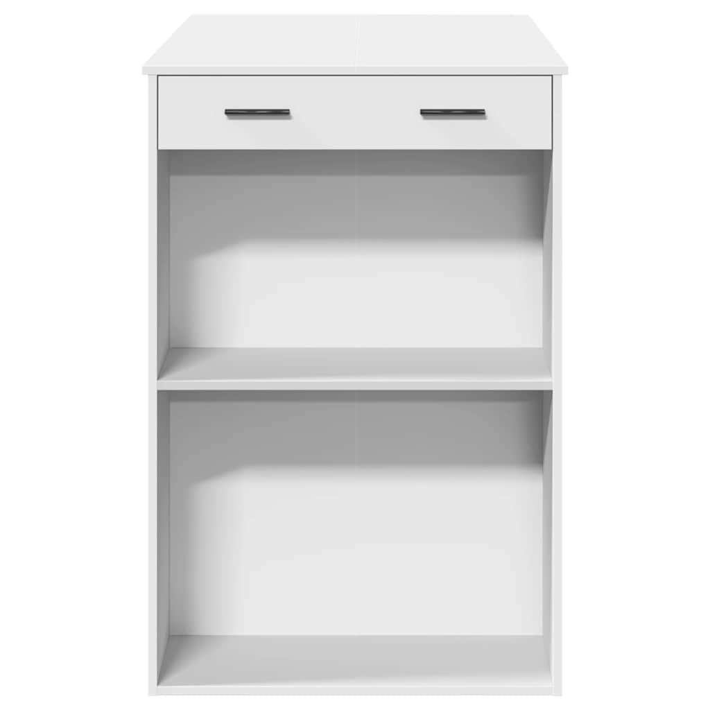 barbord 102x70x103,5 cm konstrueret træ hvid