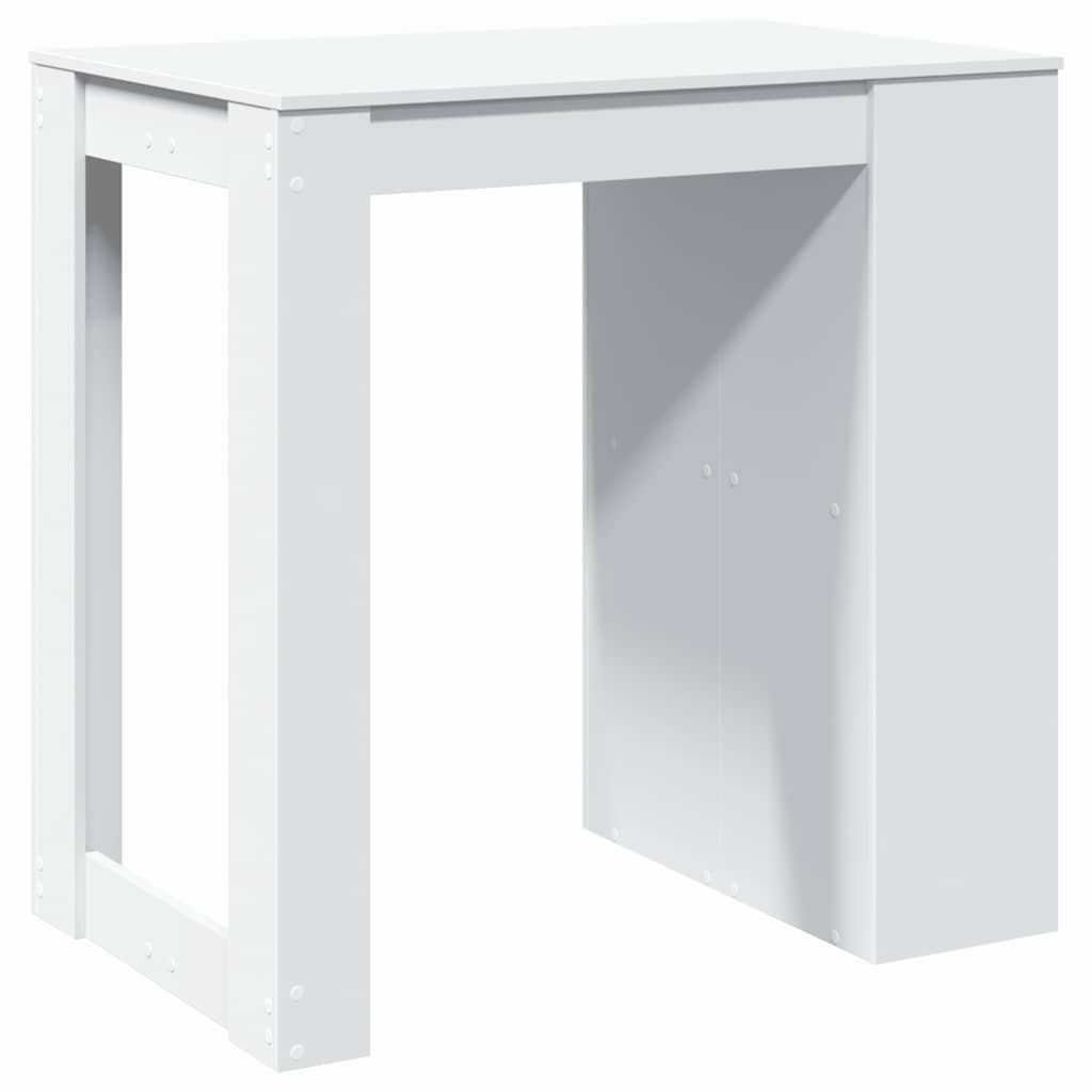 barbord 102x70x103,5 cm konstrueret træ hvid