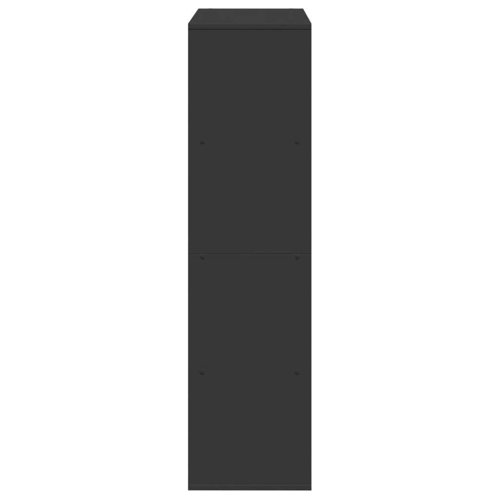 bogreol 100x33x125,5 cm konstrueret træ sort