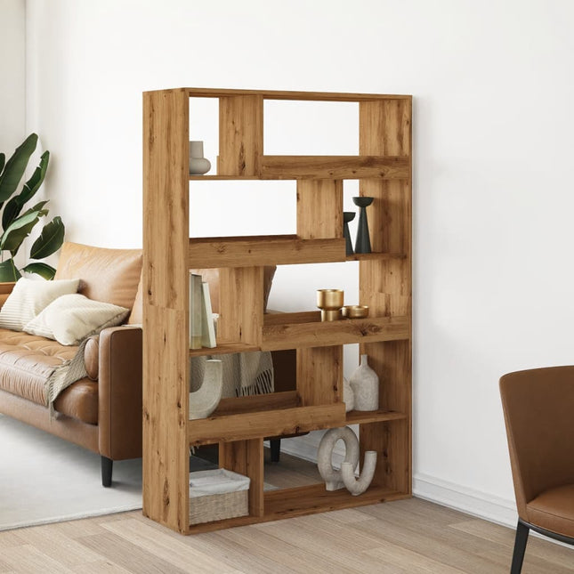 bogreol 100x33x156,5 cm konstrueret træ håndlavet eg