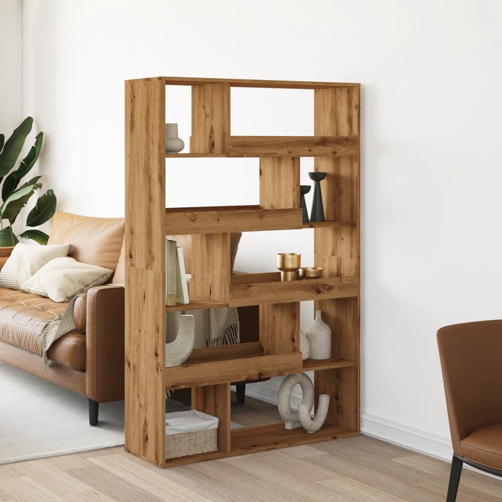 bogreol 100x33x156,5 cm konstrueret træ håndlavet eg