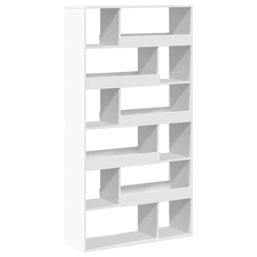 bogreol 100x33x187,5 cm konstrueret træ hvid billede