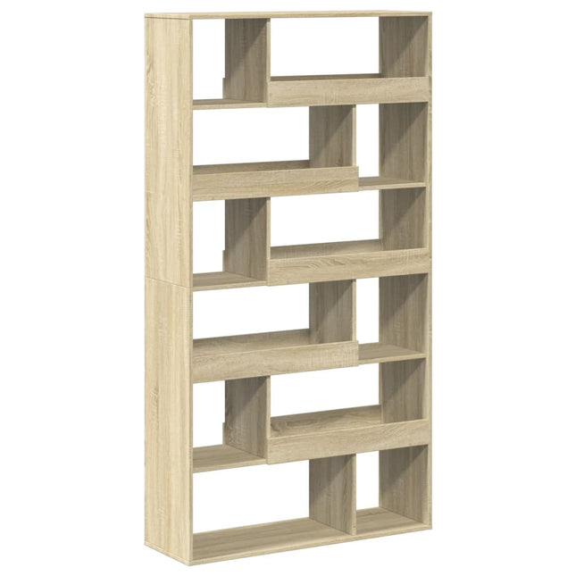 bogreol 100x33x187,5 cm konstrueret træ sonoma-eg