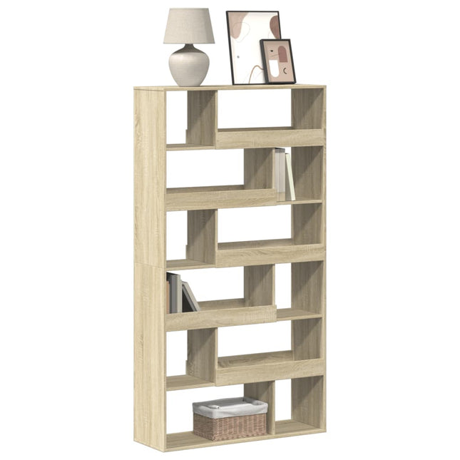 bogreol 100x33x187,5 cm konstrueret træ sonoma-eg