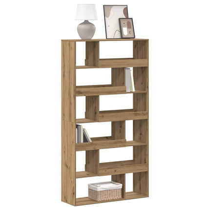 bogreol 100x33x187,5 cm konstrueret træ gammelt eg