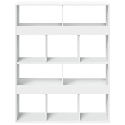 bogreol 100x33x125,5 cm konstrueret træ hvid