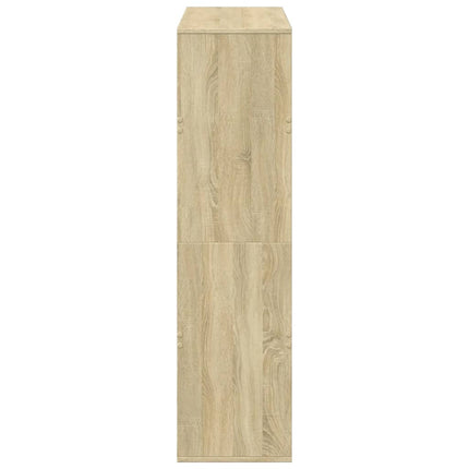 bogreol 100x33x125,5 cm konstrueret træ sonoma-eg