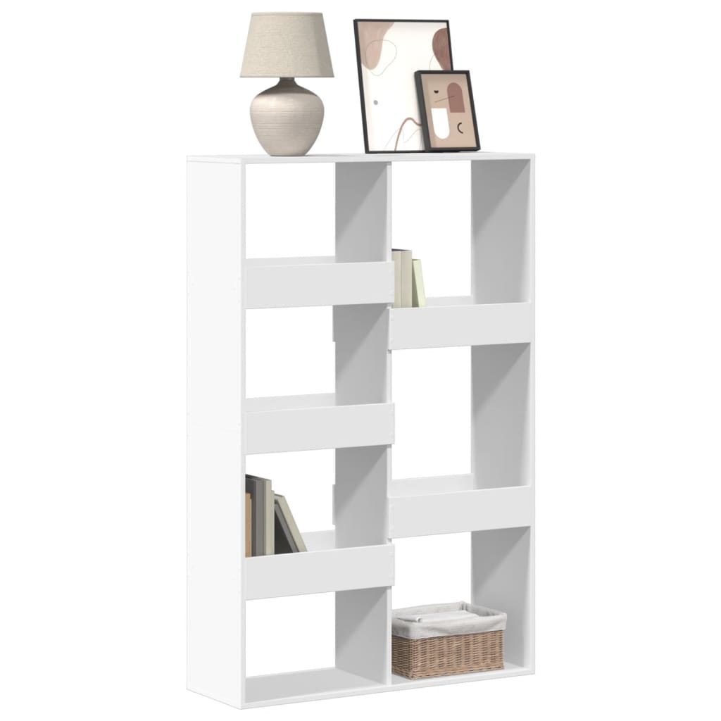 Bogreol/rumdeler i konstrueret træ - hvid 100×33×155,5 cm