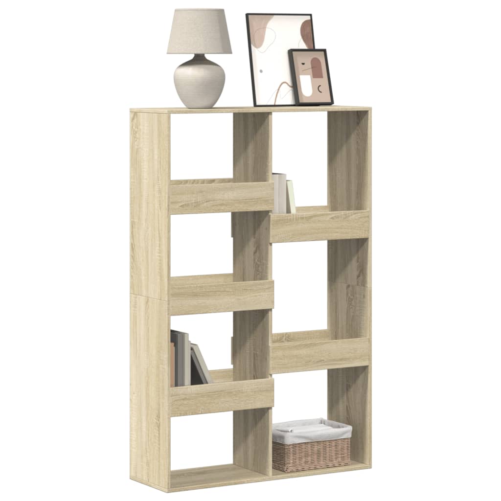Bogreol/rumdeler 100×33×155,5 cm - konstrueret træ i sonoma-eg