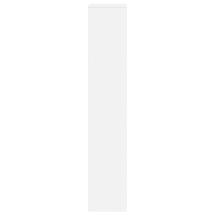 bogskab 100x33x175 cm konstrueret træ hvid
