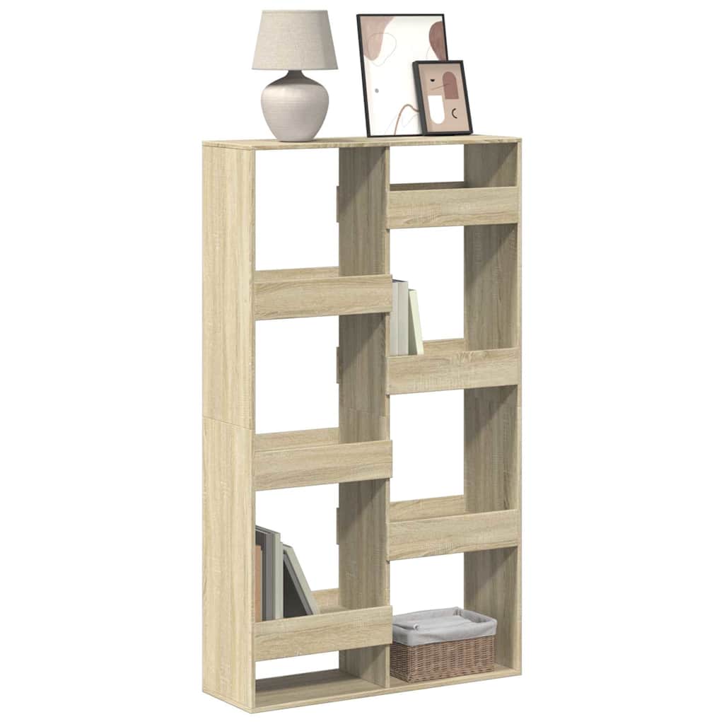 bogreol 100x33x175 cm konstrueret træ sonoma-eg billede