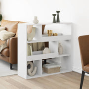 rumdeler 100x33x94,5 cm konstrueret træ hvid