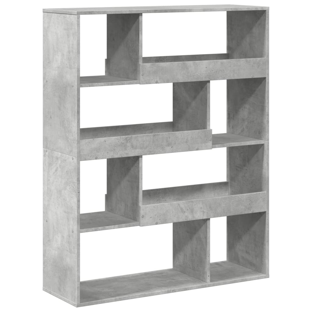rumdeler 100x33x125,5 cm konstrueret træ betongrå