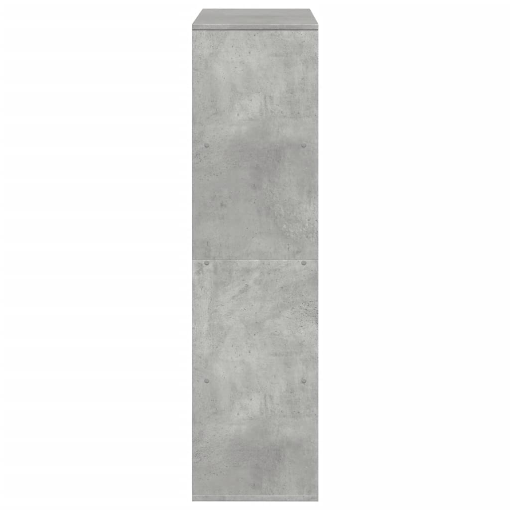 rumdeler 100x33x125,5 cm konstrueret træ betongrå