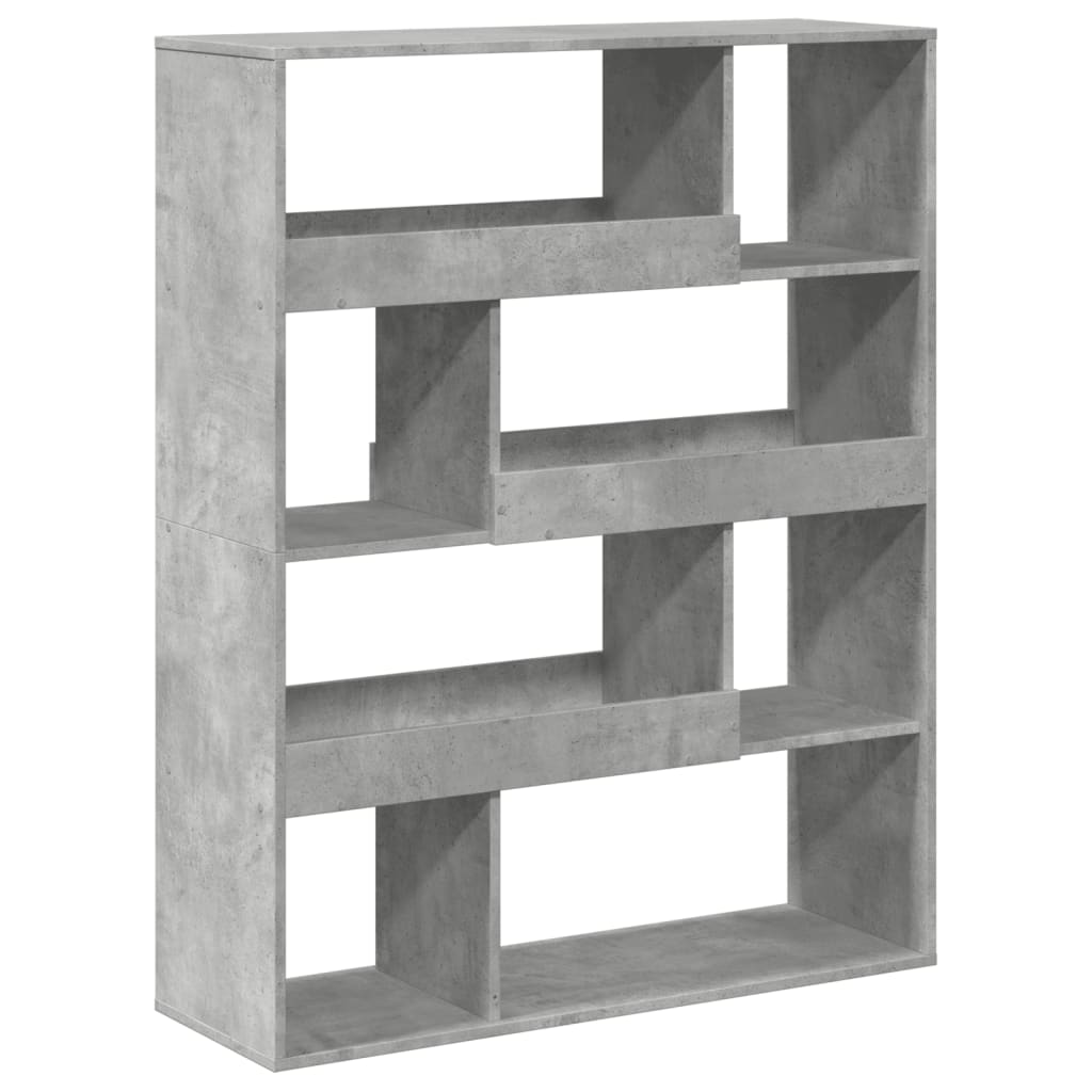 rumdeler 100x33x125,5 cm konstrueret træ betongrå