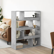 rumdeler 100x33x125,5 cm konstrueret træ betongrå