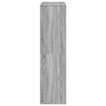 rumdeler 100x33x125,5 cm konstrueret træ grå sonoma-eg