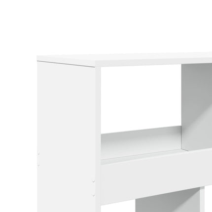 rumdeler 100x33x125,5 cm konstrueret træ hvid