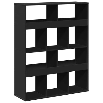 rumdeler 100x33x125,5 cm konstrueret træ sort