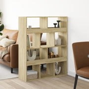 rumdeler 100x33x125,5 cm konstrueret træ sonoma-eg