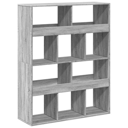 rumdeler 100x33x125,5 cm konstrueret træ grå sonoma-eg
