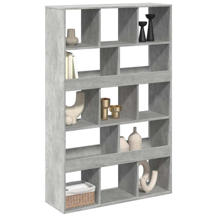 rumdeler 100x33x156,5 cm konstrueret træ betongrå
