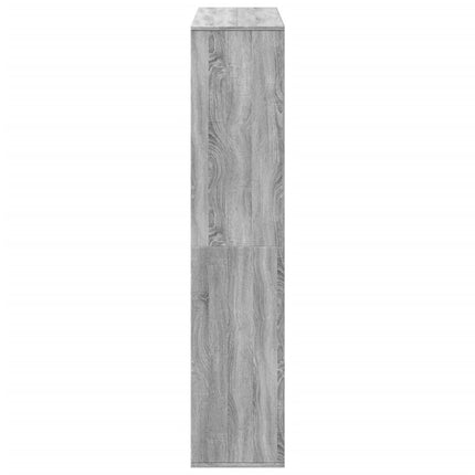 rumdeler 100x33x156,5 cm konstrueret træ grå sonoma-eg