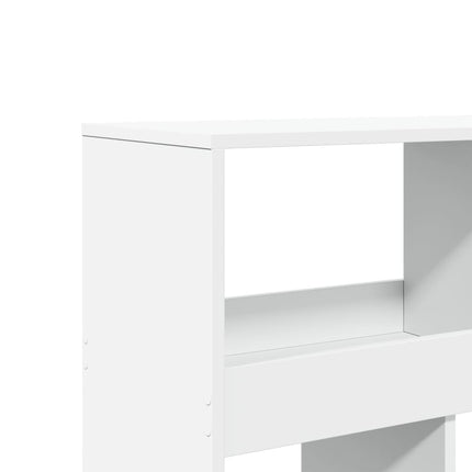rumdeler 100x33x187,5 cm konstrueret træ hvid