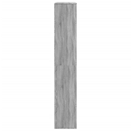 rumdeler 100x33x187,5 cm konstrueret træ grå sonoma-eg