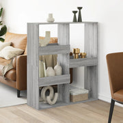 rumdeler 100x33x115 cm konstrueret træ grå sonoma-eg