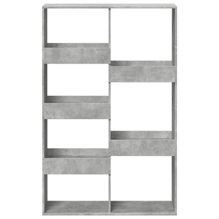 rumdeler 100x33x155,5 cm konstrueret træ betongrå
