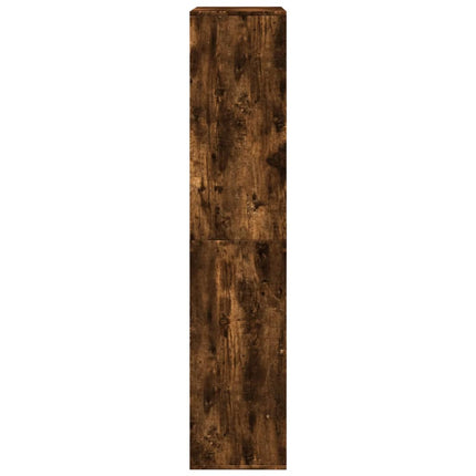 rumdeler 100x33x155,5 cm konstrueret træ røget egetræsfarve