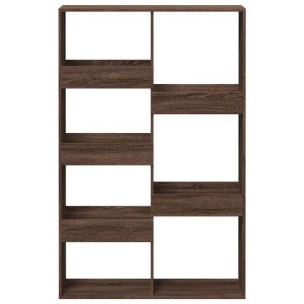 rumdeler 100x33x155,5 cm konstrueret træ brun egetræsfarve