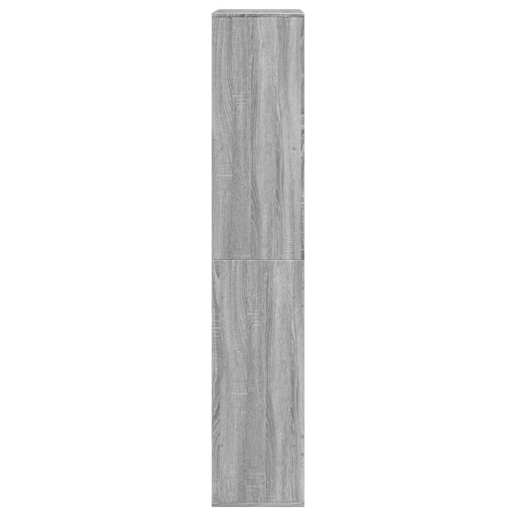 rumdeler 100x33x175 cm konstrueret træ grå sonoma-eg