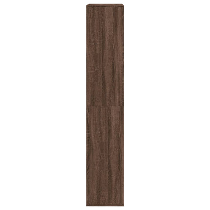 rumdeler 100x33x175 cm konstrueret træ brun egetræsfarve