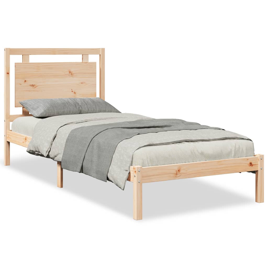 ekstra lang sengeramme uden madras 100x210 cm massivt træ