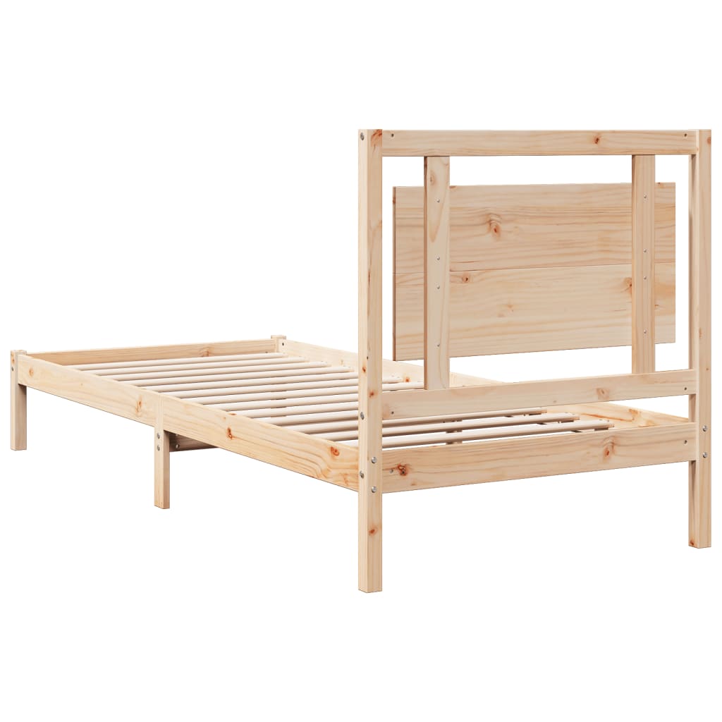 ekstra lang sengeramme uden madras 100x210 cm massivt træ