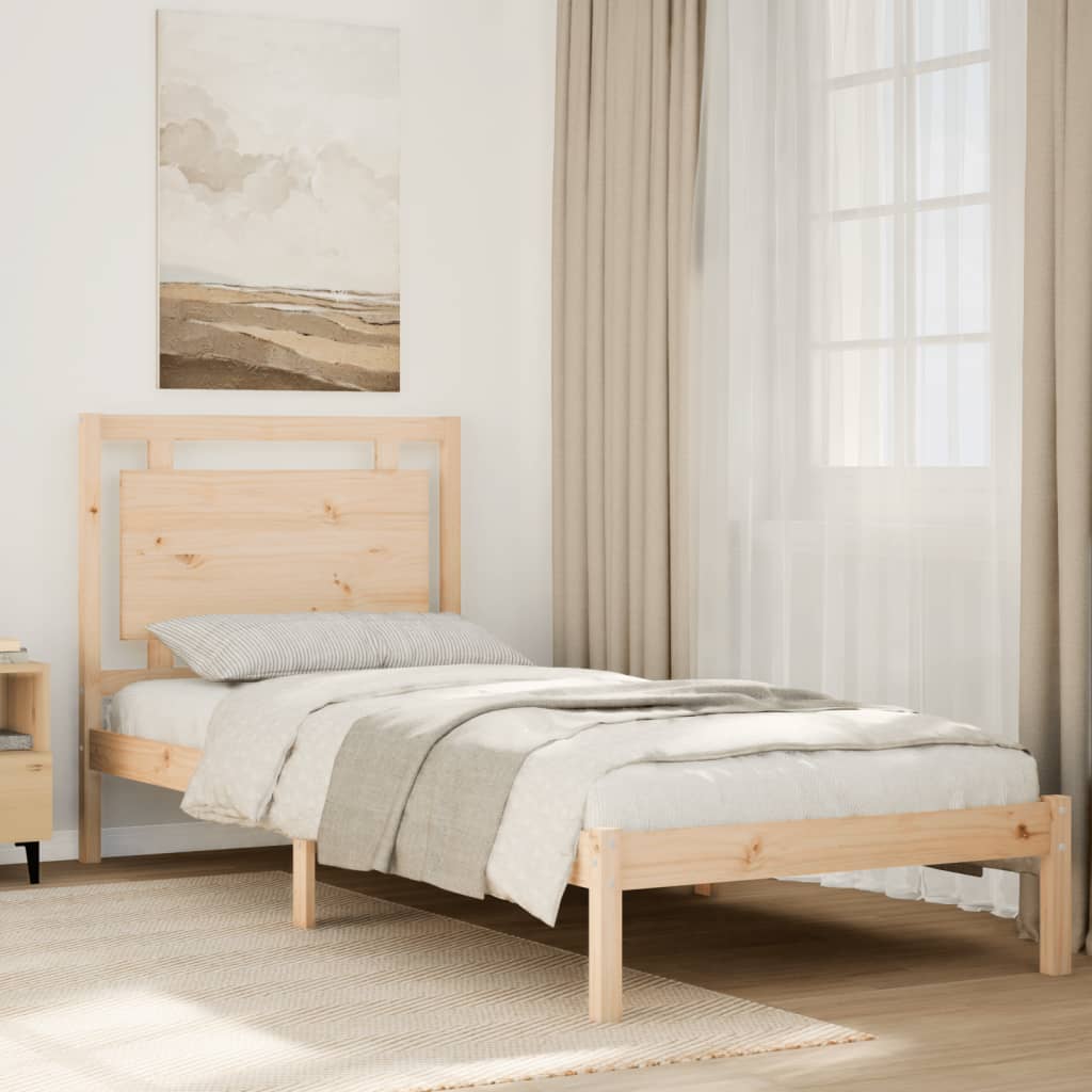 ekstra lang sengeramme uden madras 100x210 cm massivt træ
