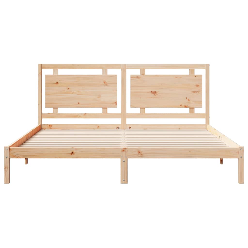 ekstra lang sengeramme uden madras 200x210 cm massivt træ