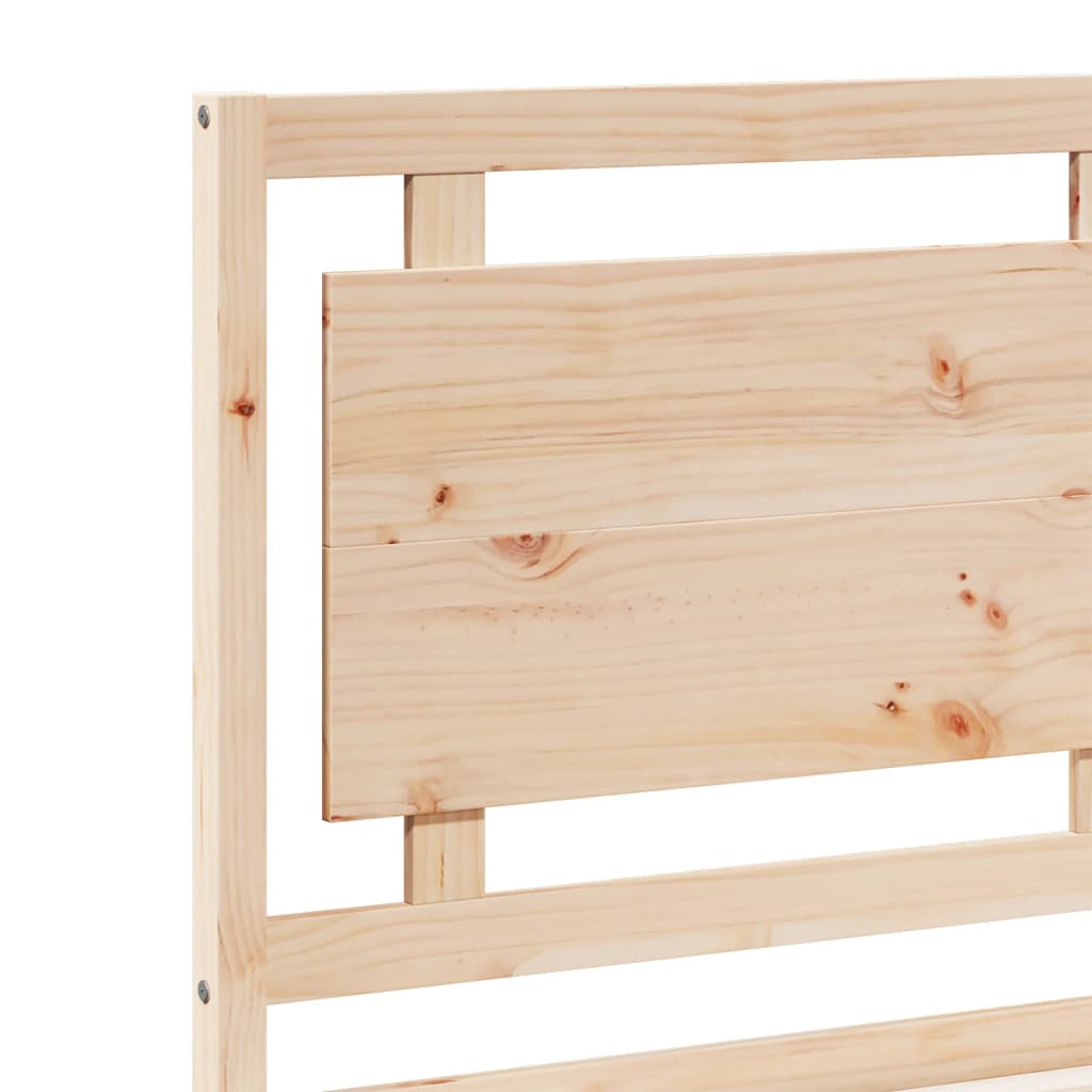 ekstra lang sengeramme uden madras 200x210 cm massivt træ