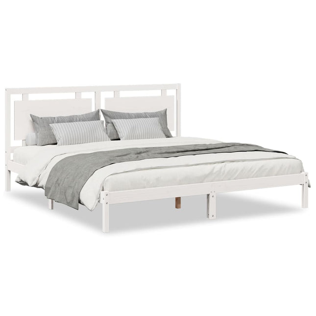 ekstra lang sengeramme uden madras 200x210 cm massivt træ